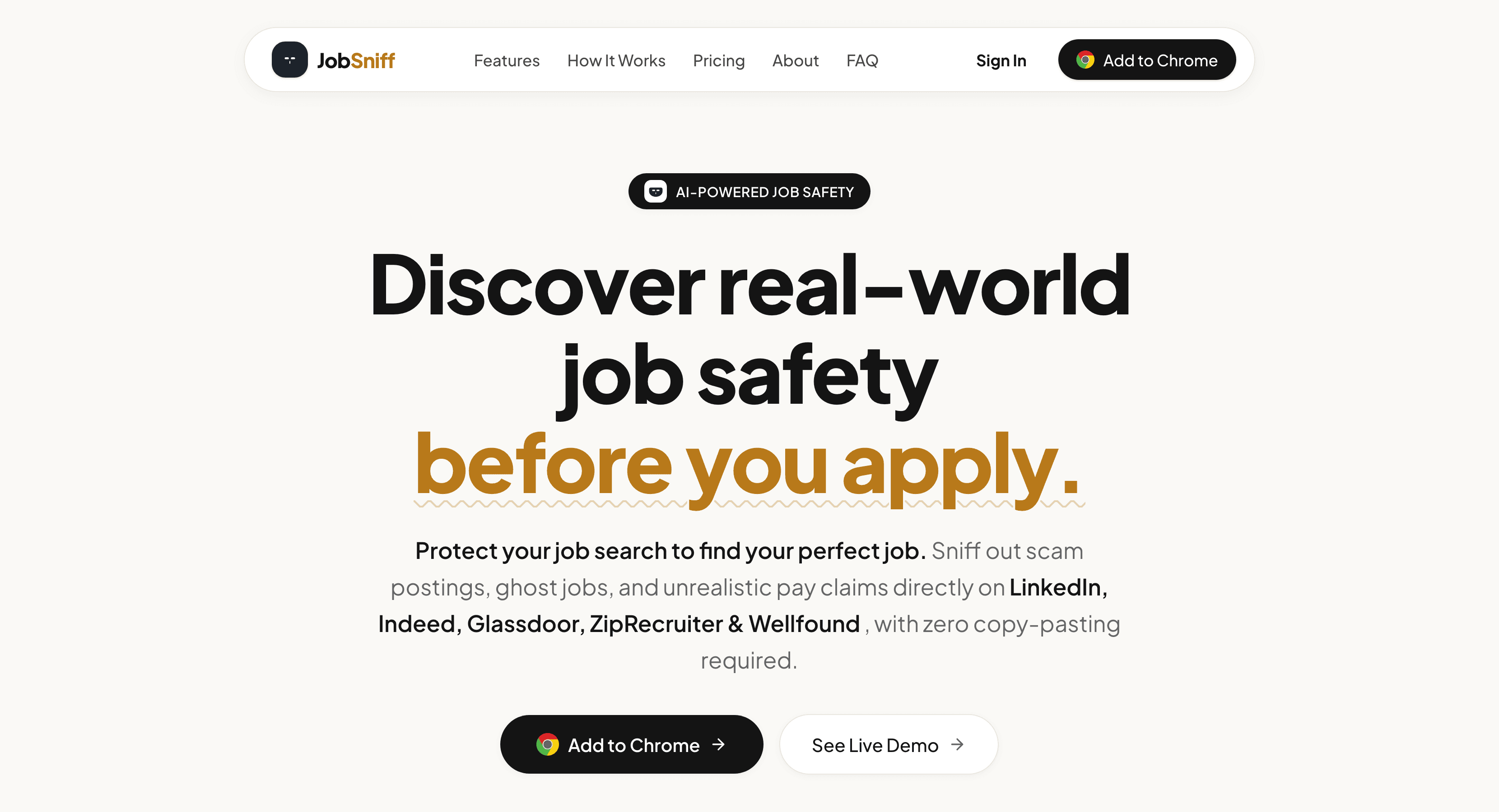 JobSniff Screenshot 1